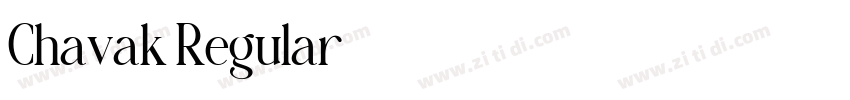 Chavak Regular字体转换 Chavak Regular字体转换
